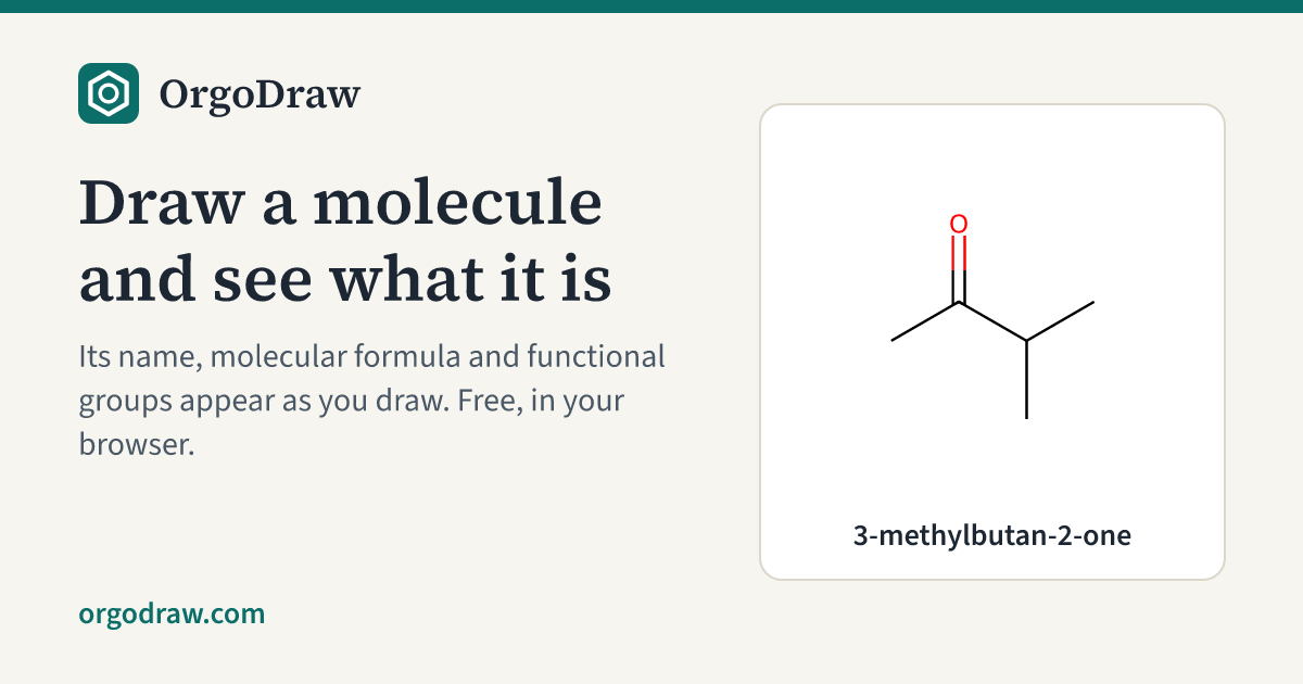 OrgoDraw: Draw organic structures and check their names